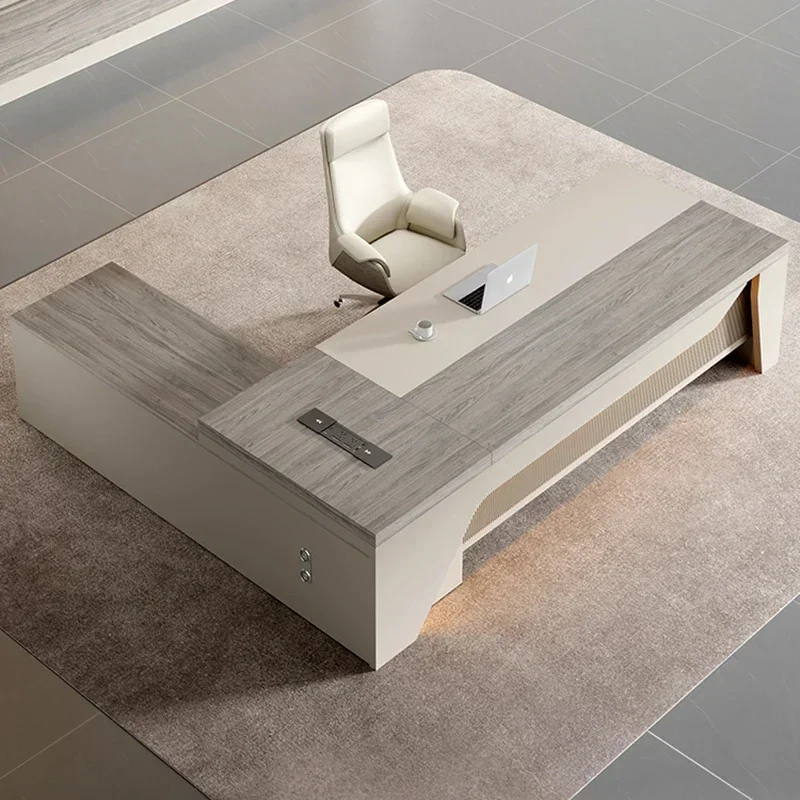 Picture 4: Reception Computer Office Desk Corner Modern Conference Gaming Computer Table Study School Executive Tavolo Trendy Furniture