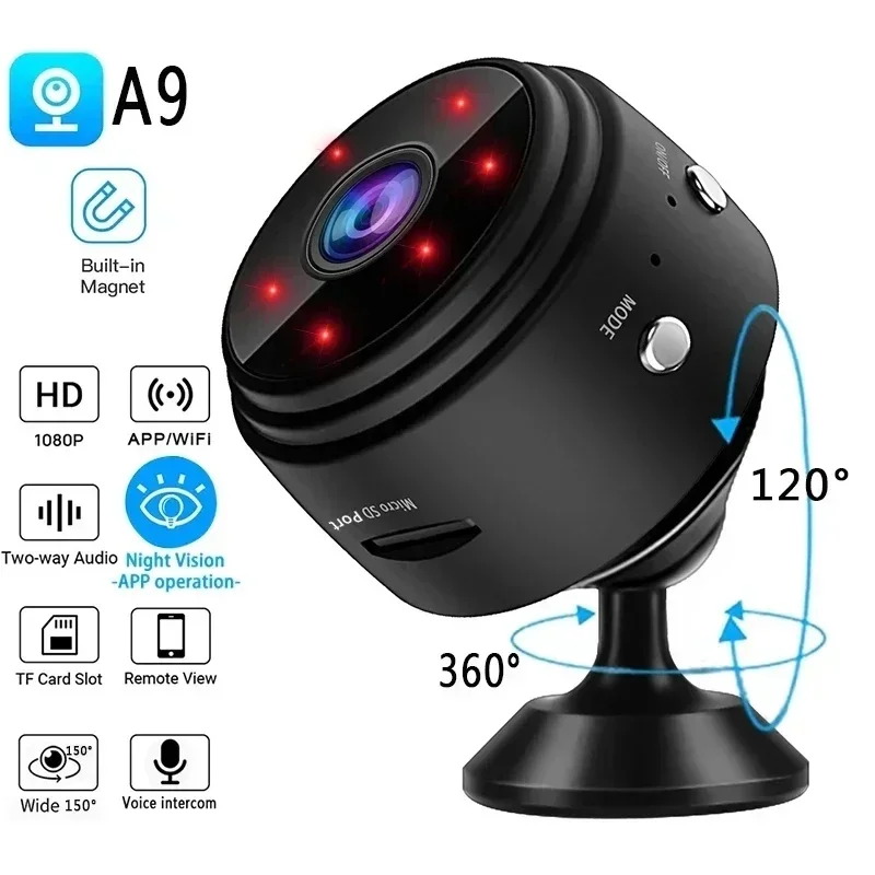 A9 Mini Camera WiFi Wireless Security Protection Remote Monitor Camcorders Video Surveillance Smart Home Mini DV Cam HD Camera