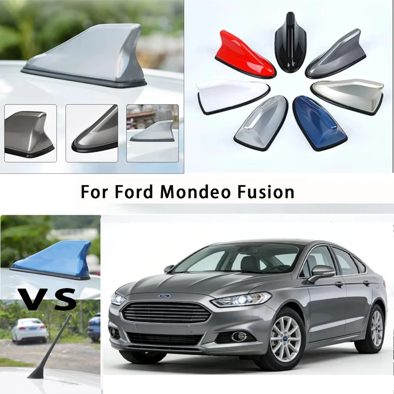 

For Ford Mondeo Fusion Car Roof Top Mount Shark Fin Aerial Antenna Toppers Auto Radio AM FM Antenna Signal Amplifier Aerial
