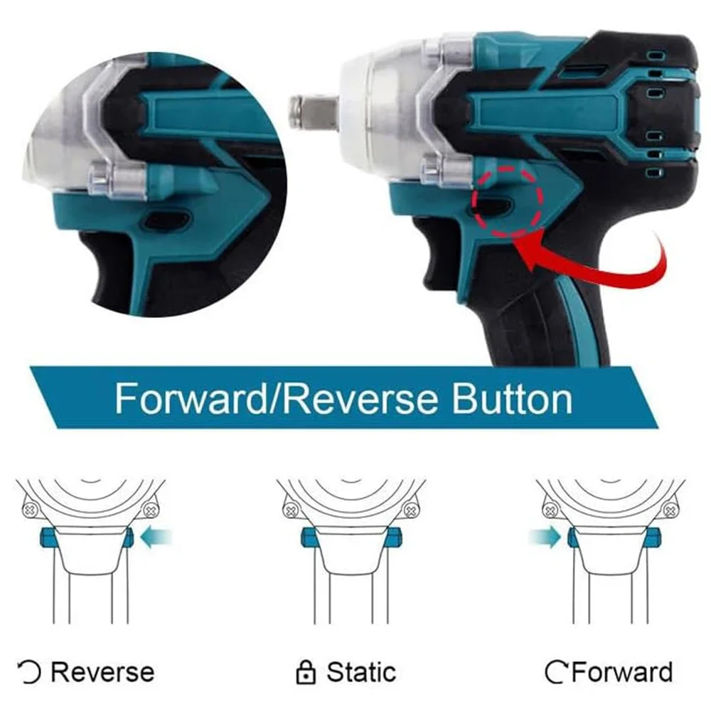 320N.M Impact Electric Wrench Brushless Wrench Cordless Tool Power Tools Rechargeable For Makita 18V Battery