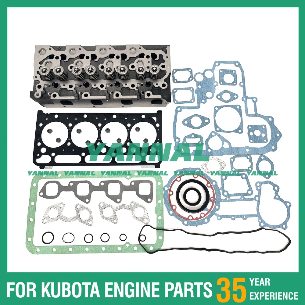 

Для Kubota V2203 V2403 полный комплект головки цилиндра и полной прокладки для Bobcat 773 773C 773F 773G