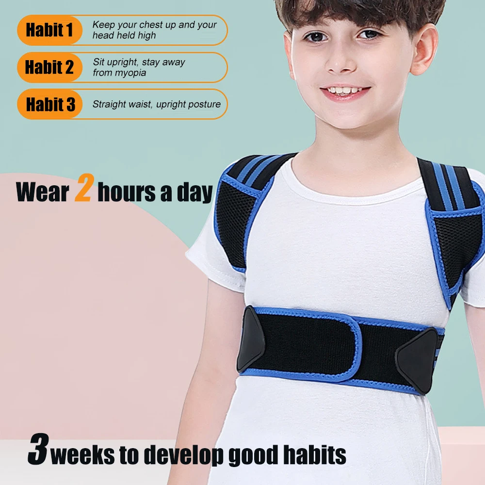 TIKE Children Back Posture Corrector Orthopedic Corset Shoulder Lumbar Wasit Support Correction Kids Teens Straighten Upper Belt