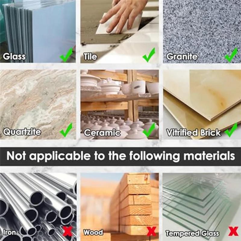 

A15F-10 шт. набор сухих алмазных сверл, 3/16 дюйма 1/4 дюйма 5/16 дюйма 3/8 дюйма 1/2 дюйма для гранита, мрамора, стекла, не для дерева