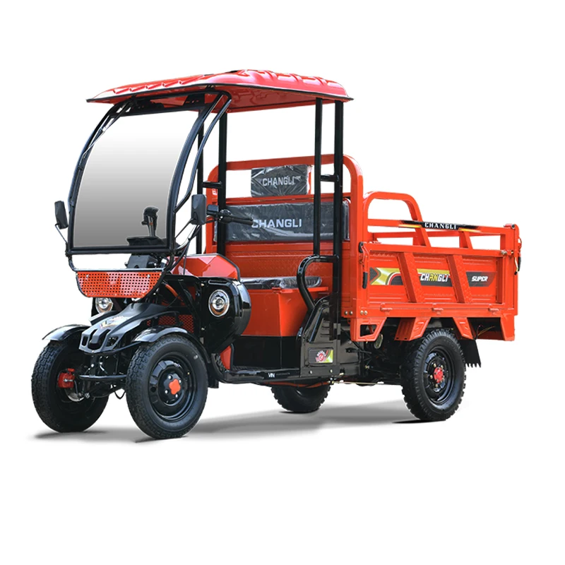 

Changli electric tricycle small off-road vehicle dump truck hydraulic lift pump agricultural transport high truck