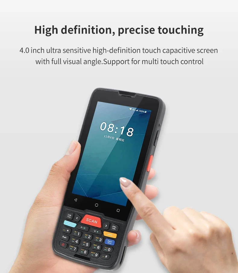 MC40-8768 IP65 robuster PDA-Barcode-Scanner, mobiler Android-Handheld-PDA, industrielles Niveau für die Datenerfassung, NFC-RFID-Lesegerät