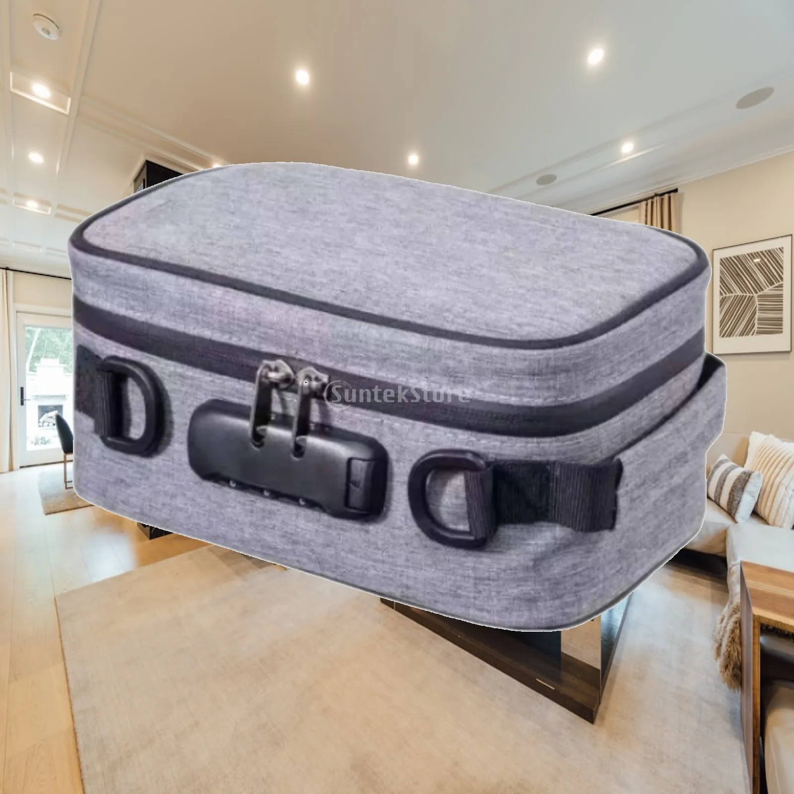 Smell Odor Proof Bag with Combination Lock Reusable Portable Small Travel Organizer Locking Bag Money Pouch Men Wallet