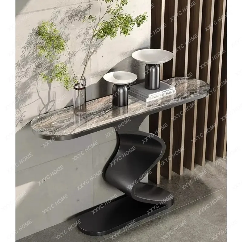 Simple Luxury Natural Marble Entrance Modern Simple Household Entrance High-end Entrance Platform