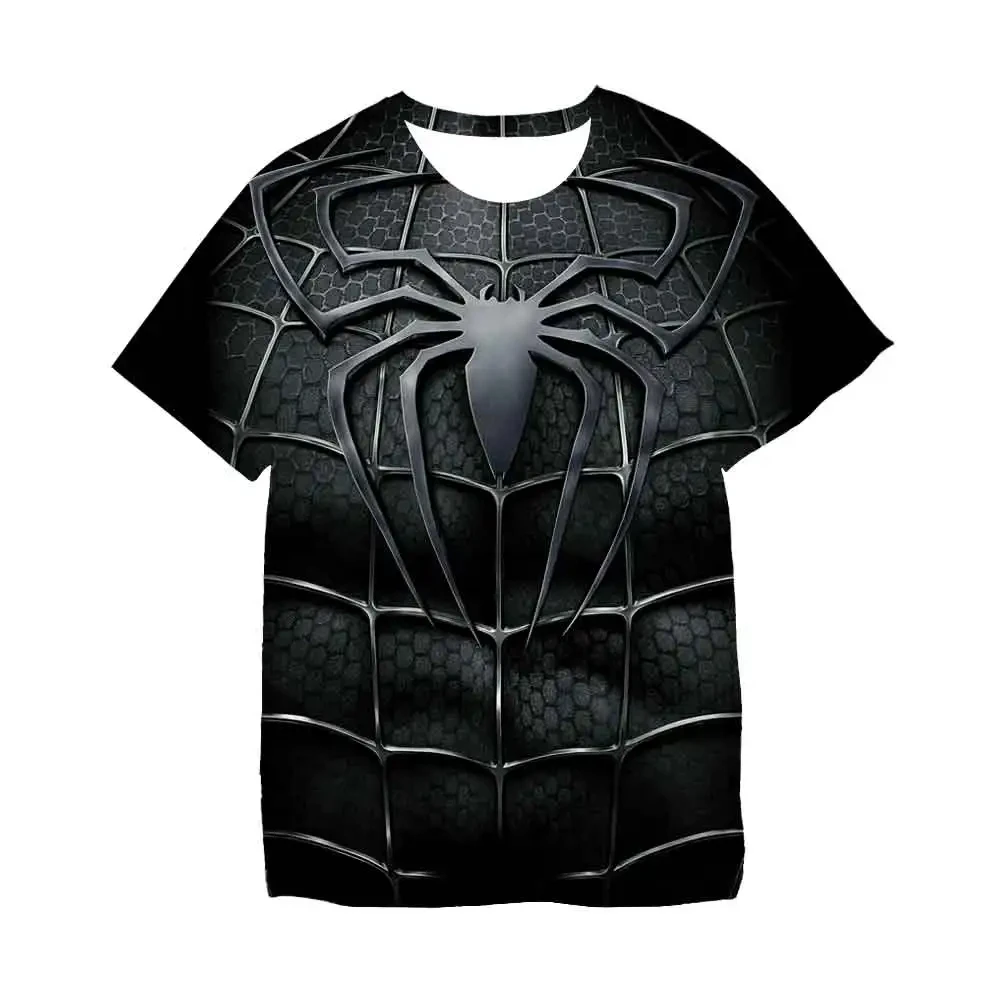 T-shirt imprimé Spider Man 3D pour enfants, Économie décontractés pour enfants, Vêtements pour adolescents, Streetwear de sport amusant, Mode classique, Nouveau