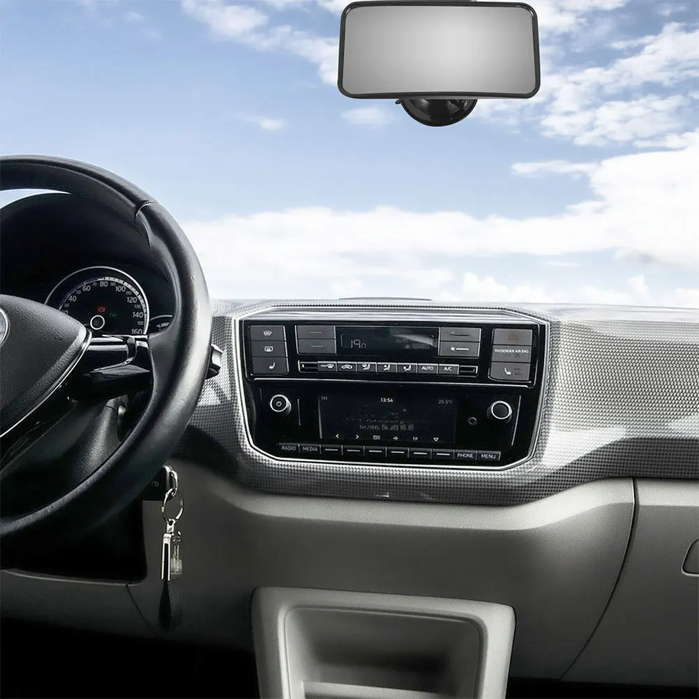 

2Pcs Large Clear Vision Baby Car Mirror Suction Cup Adjustable Rearview Monitor Universal Fit for Rear Facing Seats