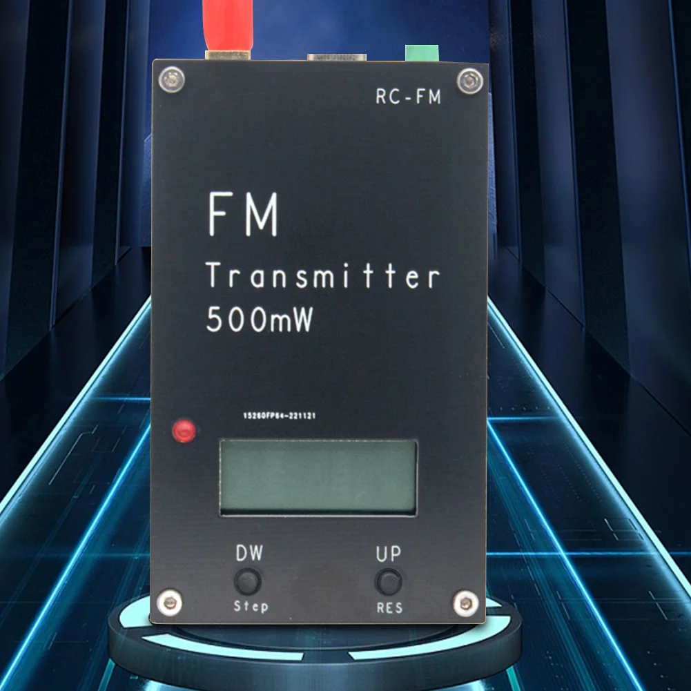 2000M 0.5W regulowana częstotliwość nadajnik częstotliwości FM wyświetlacz LCD Stereo cyfrowy 76M-108MHz przekaźnik radiowy FM dla radia FM