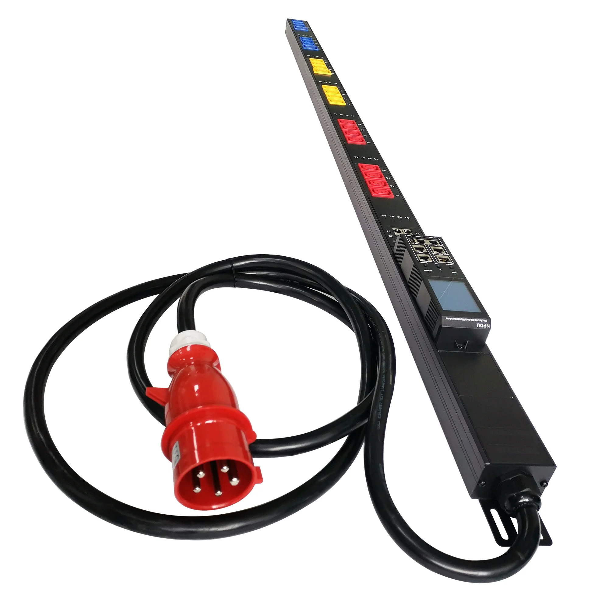 

Data Center PDU SOCKET POWER Three Phase Vertical 125A 415V 24 Connectors Remote Control Monitored Intelligent