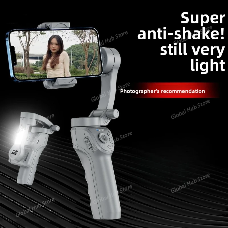 Hot Sell Handheld Gimbal Three-axis Mobile Phone Stabilizer Anti-shake Smart Photography Gimbal Live Broadcast Bracket