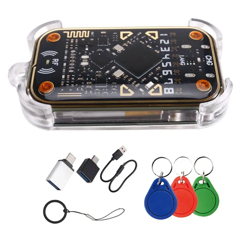 

ABKI-Chameleon V3.0 125Khz 13.56Mhz RFID-эмулятор смарт-чипов, считыватель ID IC, дубликатор смарт-карт, копировщик меток + 3 брелока UID