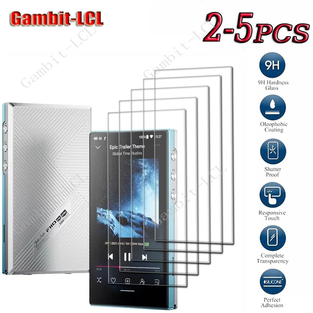 2-5PCS 9H HD Tempered Glass For FiiO JM21 M21 SF-JM21 FiiOJM21 FiiOM21 Hi-Res Music Player MP3 Full Screen Protector Cover Film