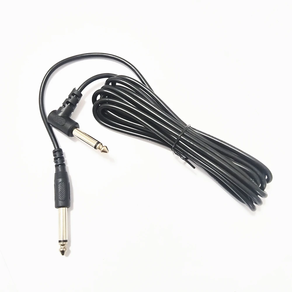 Kabel Penghubung Kabel Gitar untuk Gitar Listrik Bass Instrumen Keyboard Pengurang Kebisingan Kabel Audio 6.35Mm Colokan 3 M