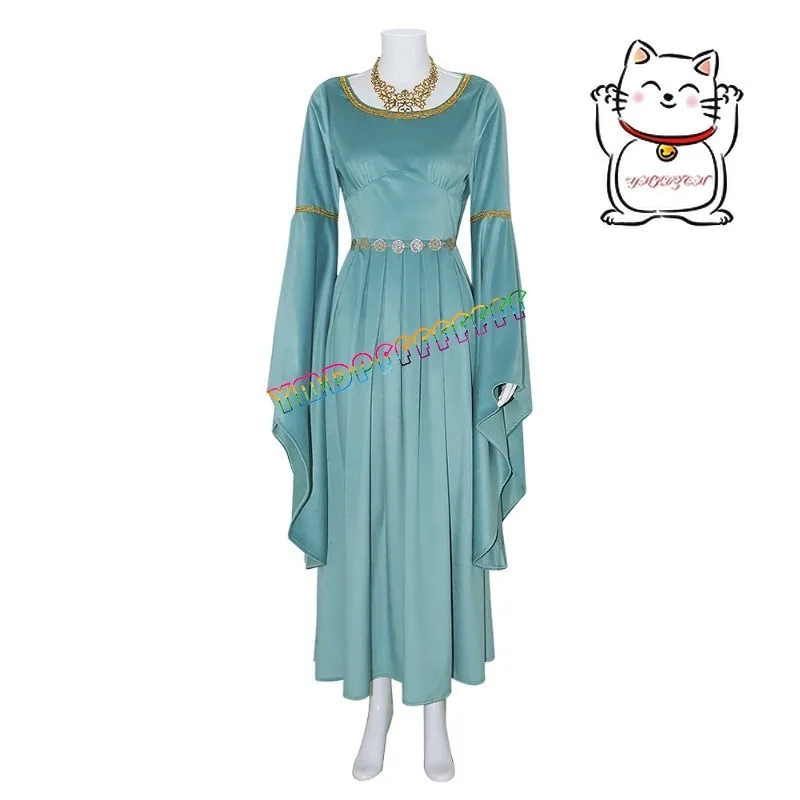 الجدة التلفزيون أروين الجنية الأزرق الأميرة الملكة فستان عباءة تأثيري حلي هالوين تمويه كرنفال حفلة هدية ملابس نسائية الساخن #5