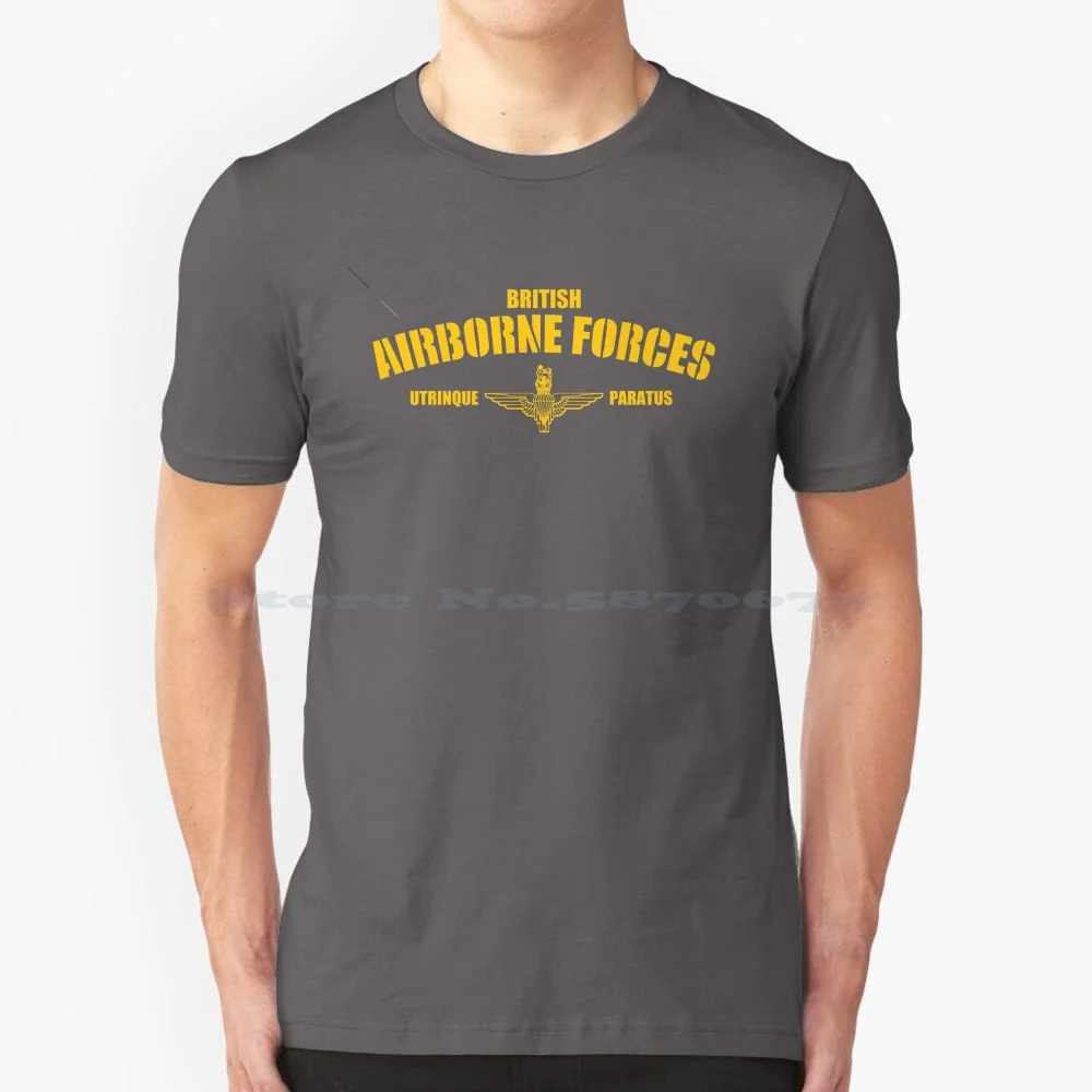 British Airborne Forces T Shirt 100% Cotton Tee The Paras Parachute Regiment Machine 5 Airborne 1 Para 2 Para 3 Para 4 Para