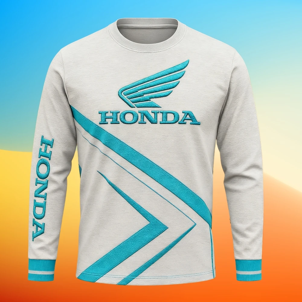 

Honda High Performance Motocross Long Sleeve T-Shirt Quick Drying Breathable Gear For Off-road Riders And Mountain Bikers Jersey