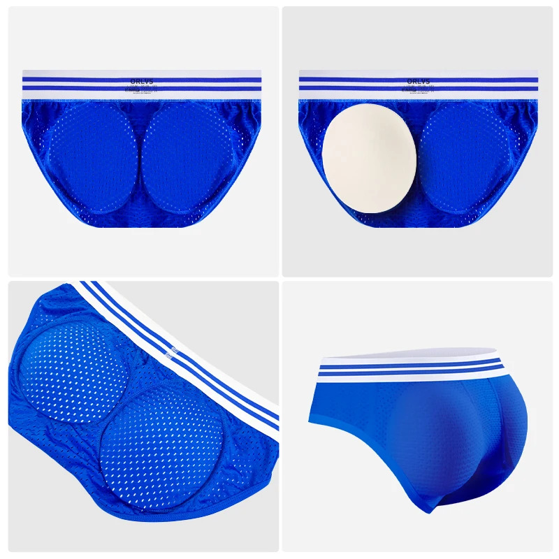 1/2/3/4 Uds calzoncillos sexis para hombre transpirables de secado rápido malla modal tendencia sin costuras deportes calzoncillos transpirables almohadilla cadera sexy