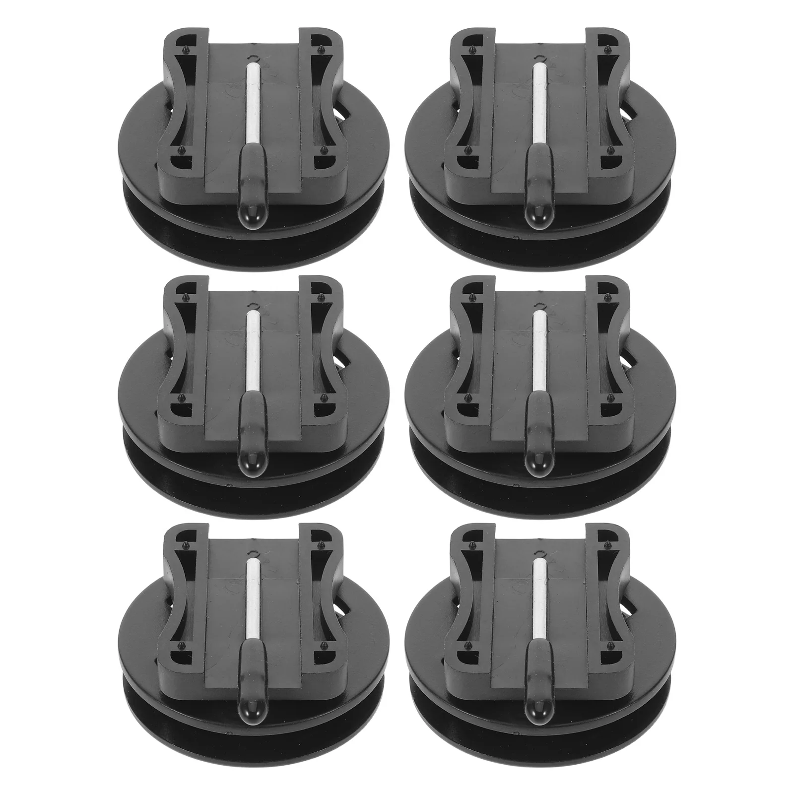 

6pcs Car Mat Clips Universal Plastic Floor Mat Retainer For Suvs Trucks Non-Slip Car Carpet Fixing Holder - Auto Interior