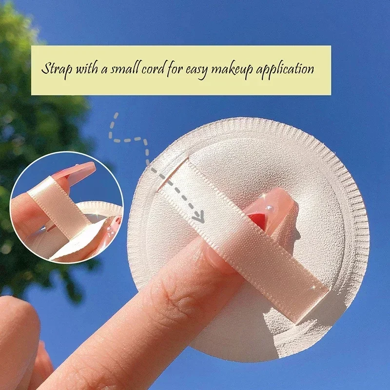 1-10pcs Round Square Triangle Shape Makeup Sponge Puff Dry Wet Dual-use Soft Cotton Candy Air Cushion Foundation Powder Puff