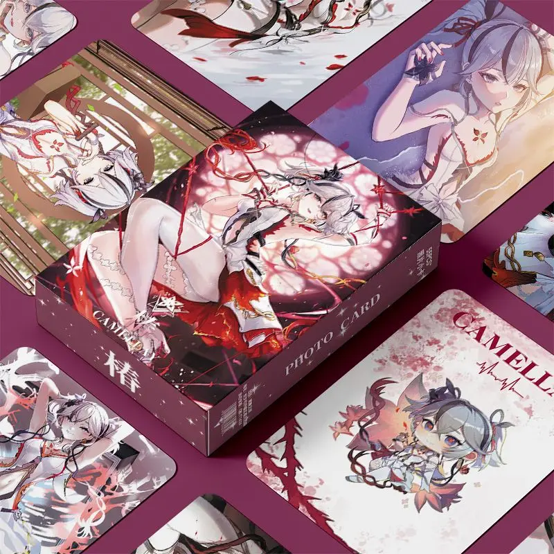 55 Pc/set camellay Wuthering Waves: Chun Manga Laser Lomo Card Album Comic Characters Photo card Fans Collection Cards