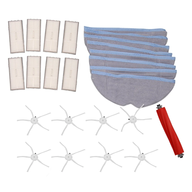 Szczotka główna z filtrem Hepa ścierka do mopa akcesoria do Roborock S7 T7S T7 Plus części zamienne do odkurzaczy Robot