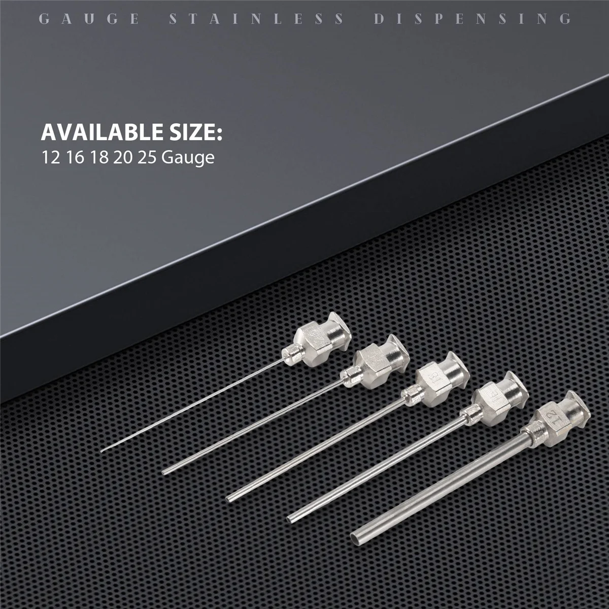 AT17 5 قطعة مقياس بلانت الفولاذ الاستغناء عن حقنة إبرة تلميح 12/16/18/20/25/38 جرام