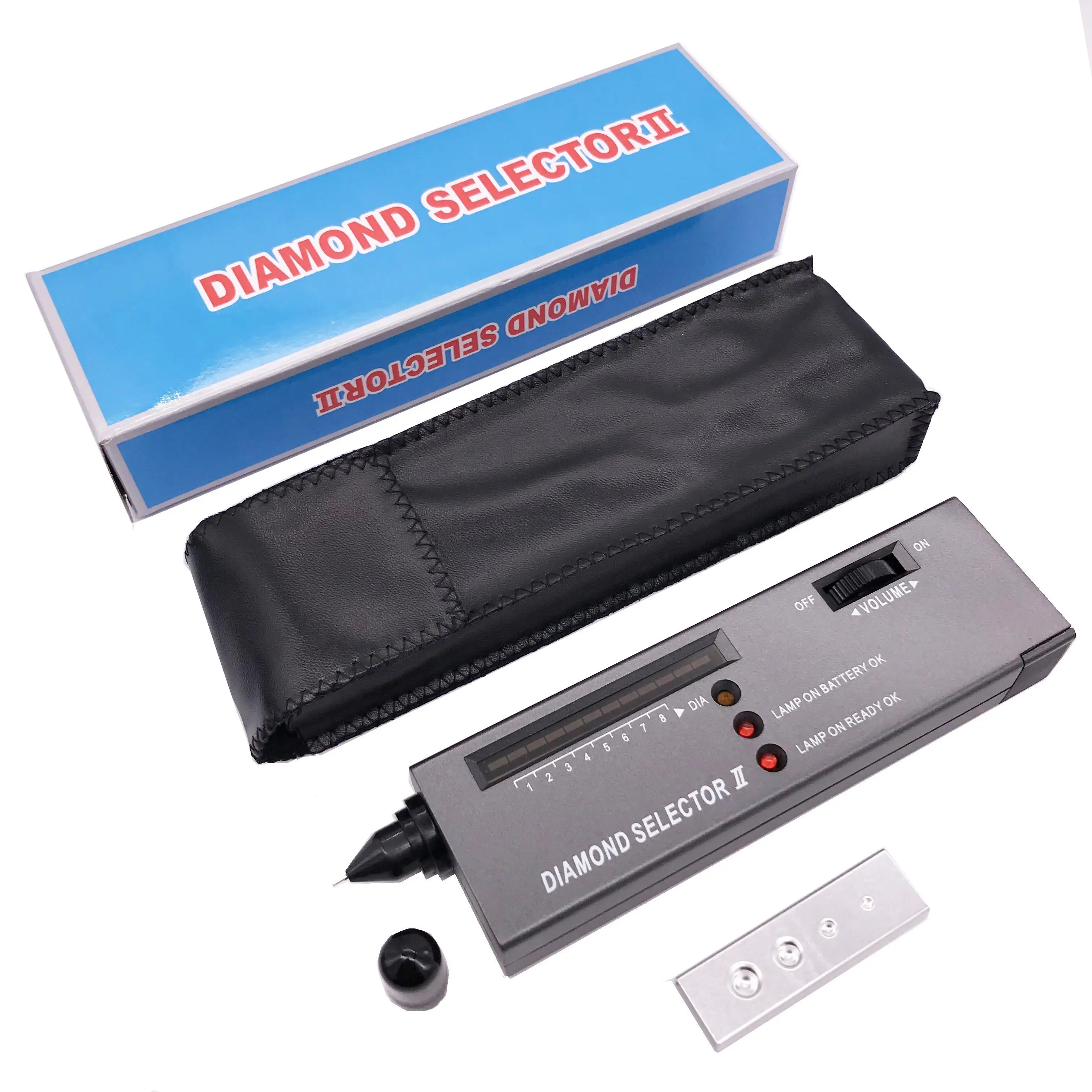 Digital Accuracy Diamond Tester Selector Gemstone Detector Jewelry Testing Tool LED Diamond Indicator Portable Pen