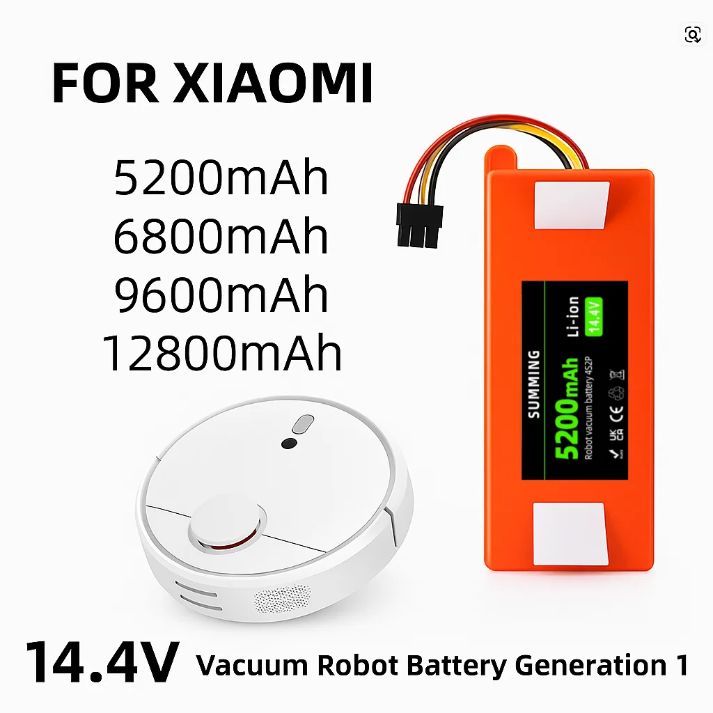

Original 14.4V Li-ion Battery Robotic Vacuum Cleaner Replacement Battery for Xiaomi Robot Roborock S50 S51 S55 Accessory Spare
