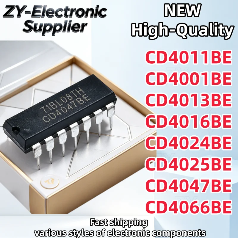 10piece CD4011BE CD4001BE CD4013BE CD4016BE CD4024BE CD4025BE CD4047BE CD4066BE CD4001 CD4011 CD4013 CD4016 CD4024 DIP14