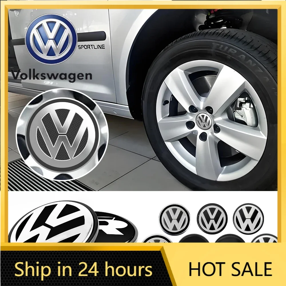 

2026 New For VOLKSWAGEN VW 56/65/66mm Car Original Wheel Center Covers Hub Cap Badge Replacement for Volkswagen VW Golf Beetle C