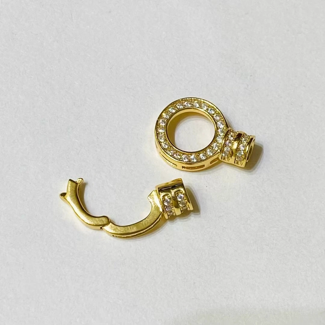 Wholesale DIY 925 Sterling Silver Pendant Necklace Bracelet Clasp Hook Accessories for 6-12mm Pearls 5pcs/lot