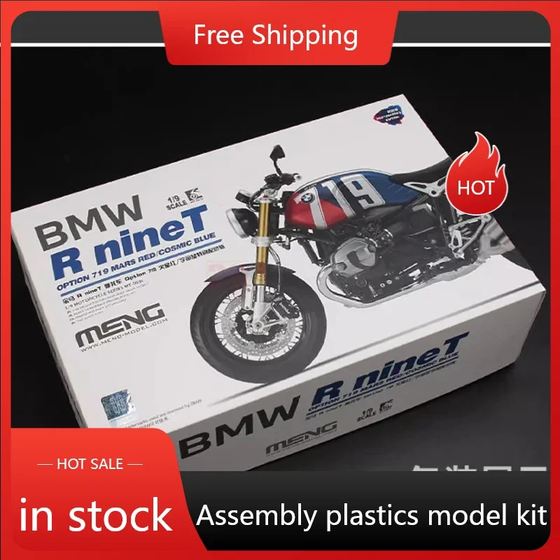

MENG Assemble Motorcycle Ornament Collectible Custom Birthday Gift BMW R Ninet Motorcycle Model 1/9 MT-003T Pre Colored Version