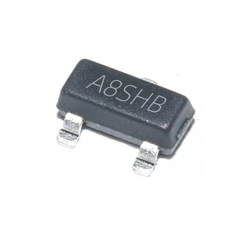 (100pcs) SI2308 2308 (Marking A8SHB) SOT-23 SMD 2A 60V NPN Triode