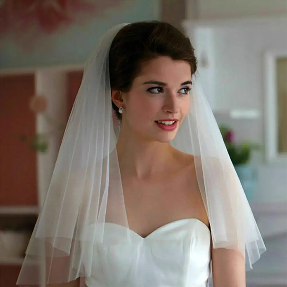 Bridal Veils Elbow Length Wedding Bridal Gown