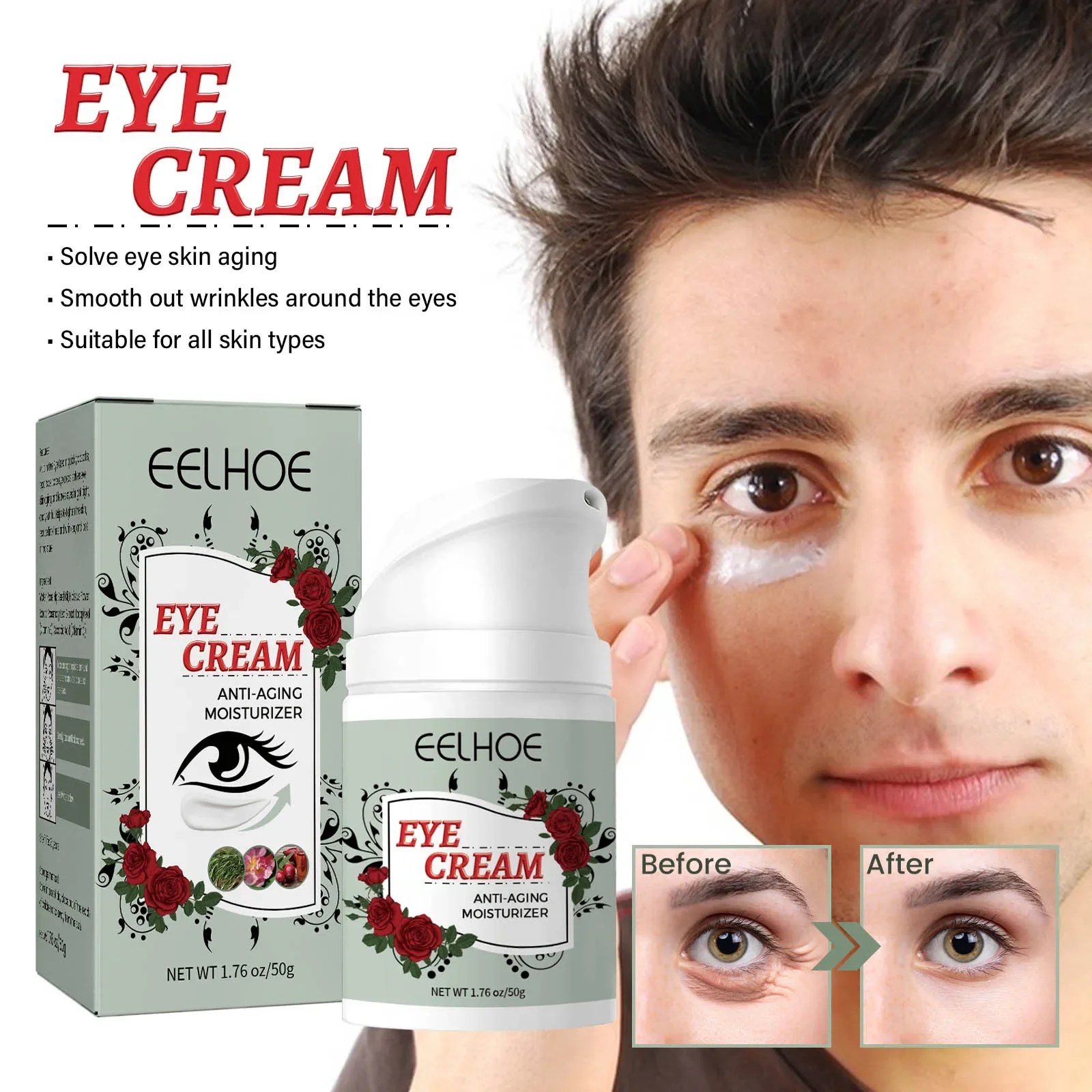 Lifting Firming Eye Cream Wrinkle Removal Improve Eye Bags Eliminate Puffiness Nourish Moisturizing Anti Dark Circles Eye Cream