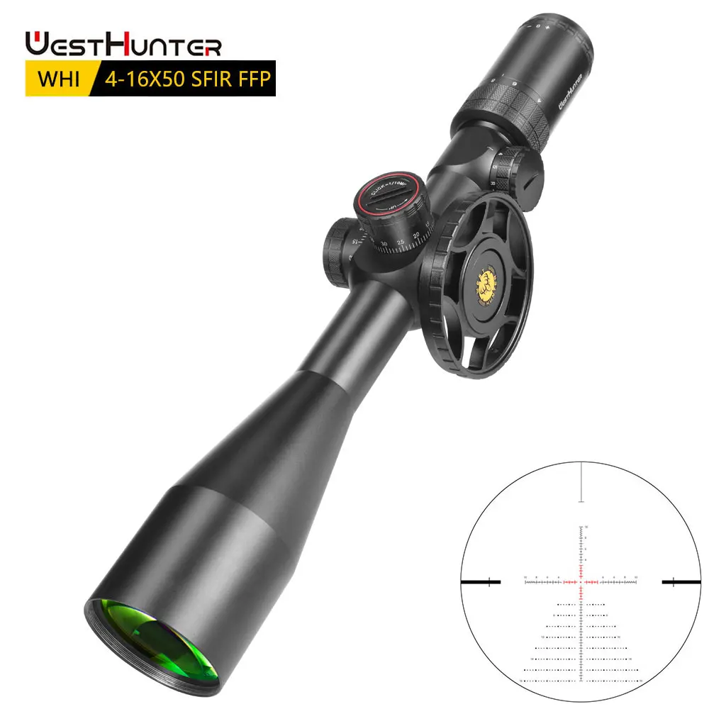 

WestHunter WHI 4-16x50 SFIR FFP Scope First Focal Plane Hunting Riflescopes Red Green Illuminated Shooting Optical Sights