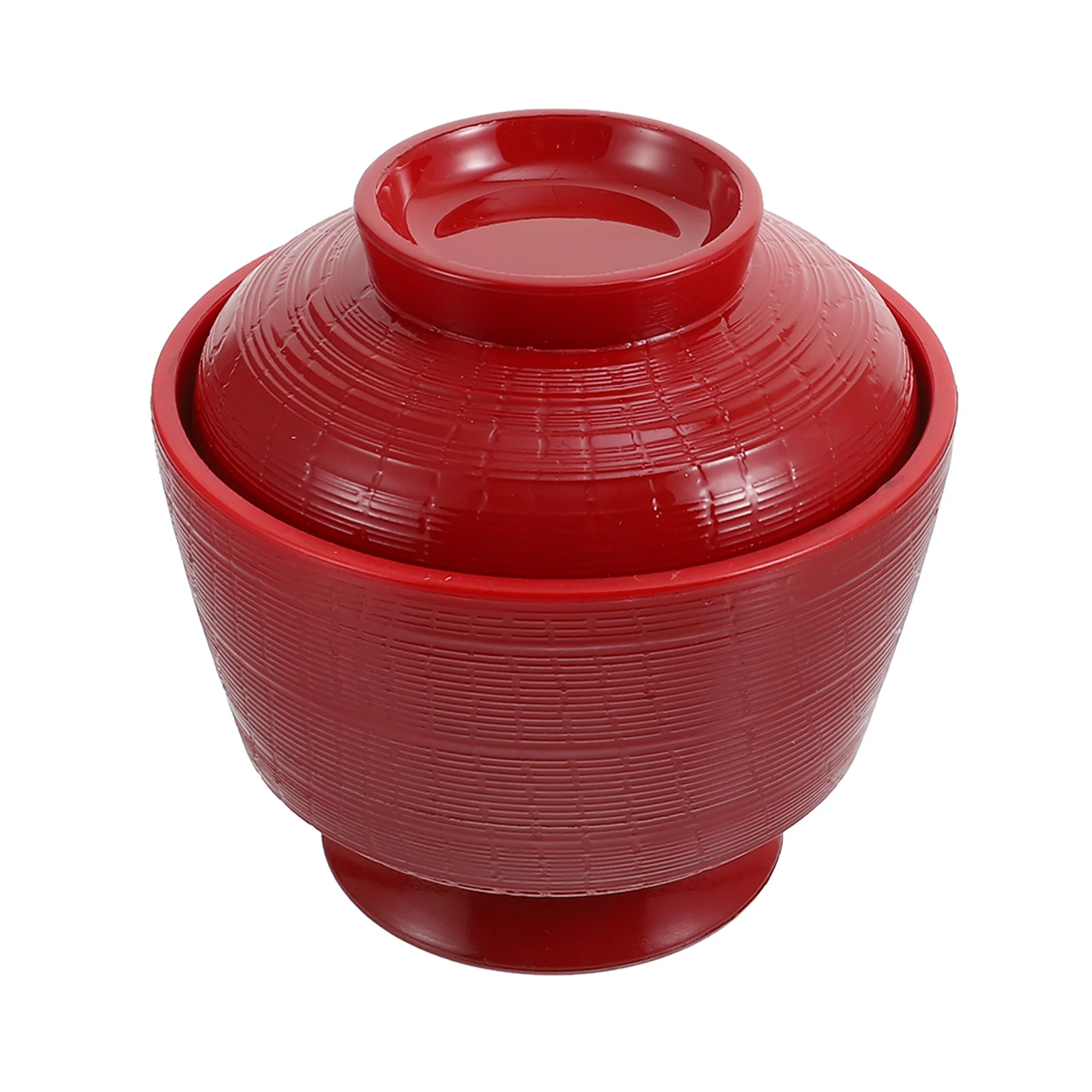 Miso Soup Japanese Style Traditional Kitchen Rice Bowl With Lid Insect Dust Proof Smooth Edge Multi-Functional Household