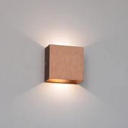 Modern Square Wall Lamps Indoor Wall Lamp Bedroom Living Room Lights Aluminum Lamps Gold / coffee Wall Lamps Lighting Fixtures