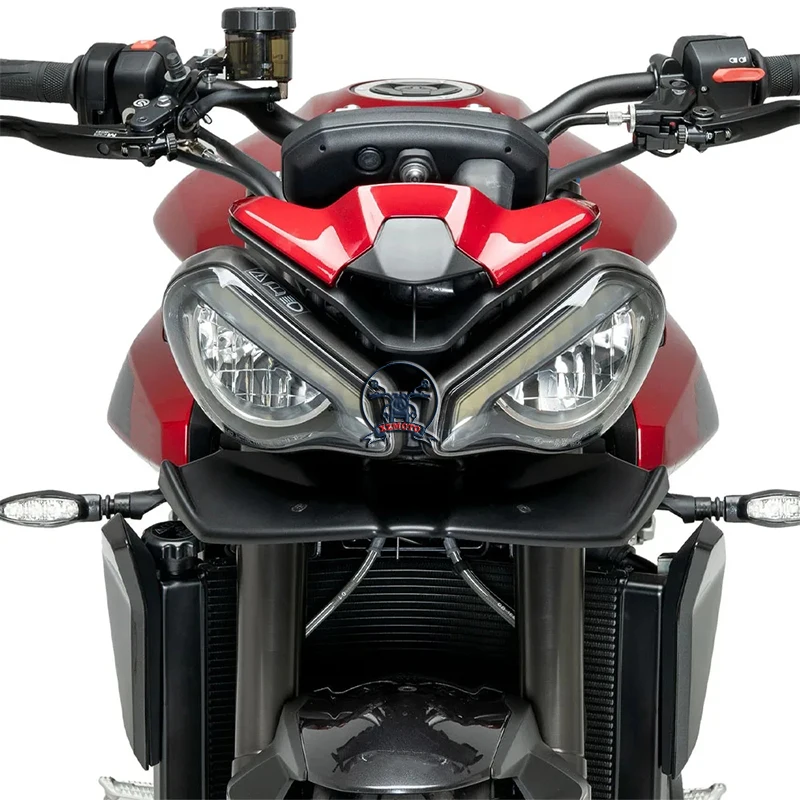 سبويلر أمامي للدراجة النارية عارية downforce الهوائية المفسدين الجناح منحرف للشارع الثلاثي 765R 765RS 765 R RS 2023-2025