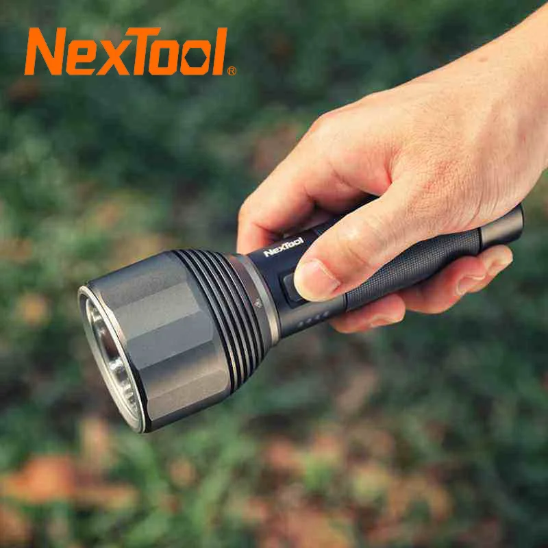 NexTool Rechargeable Led Flashlight 5000mAh 2000lm 380m IPX7 Waterproof Type-C Searching Torch Lamp for Outdoor Camping
