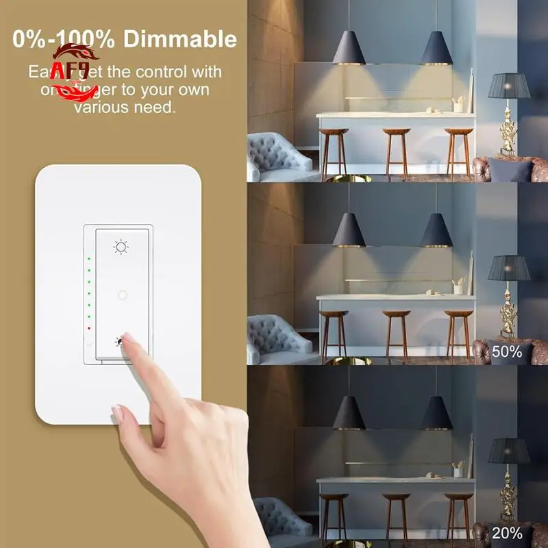 

AF90-умный диммер, переключатель света, Wi-Fi-переключатель для светодиодных фонарей с управлением через приложение Smart Life, интеллектуальное голосовое управление