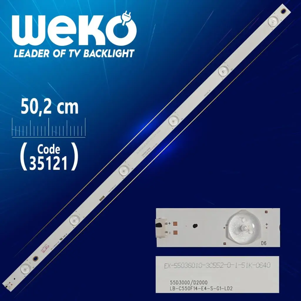 LB49002 V0 49 D1000/C1000-50.2 CM 6 ledli- (WK-365)