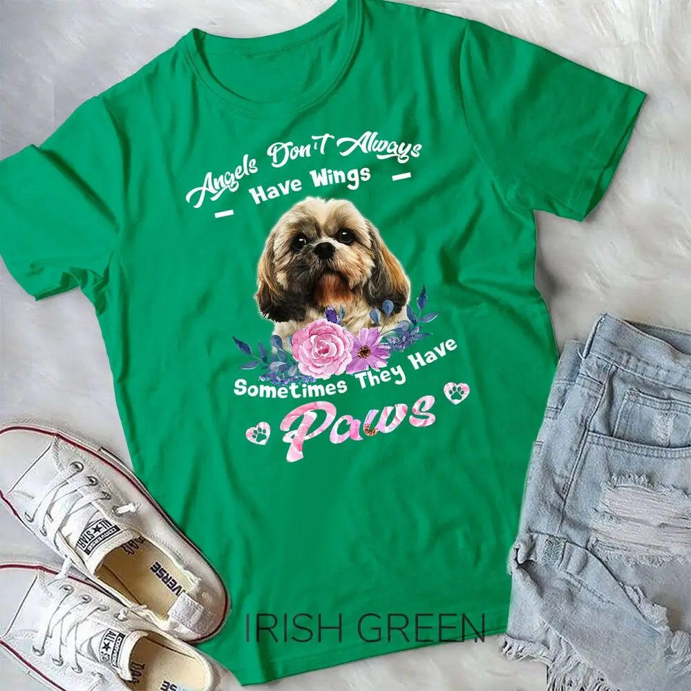 Angels Don't Always Have Wings shih tzu T-Shirt Unisex T-shirt