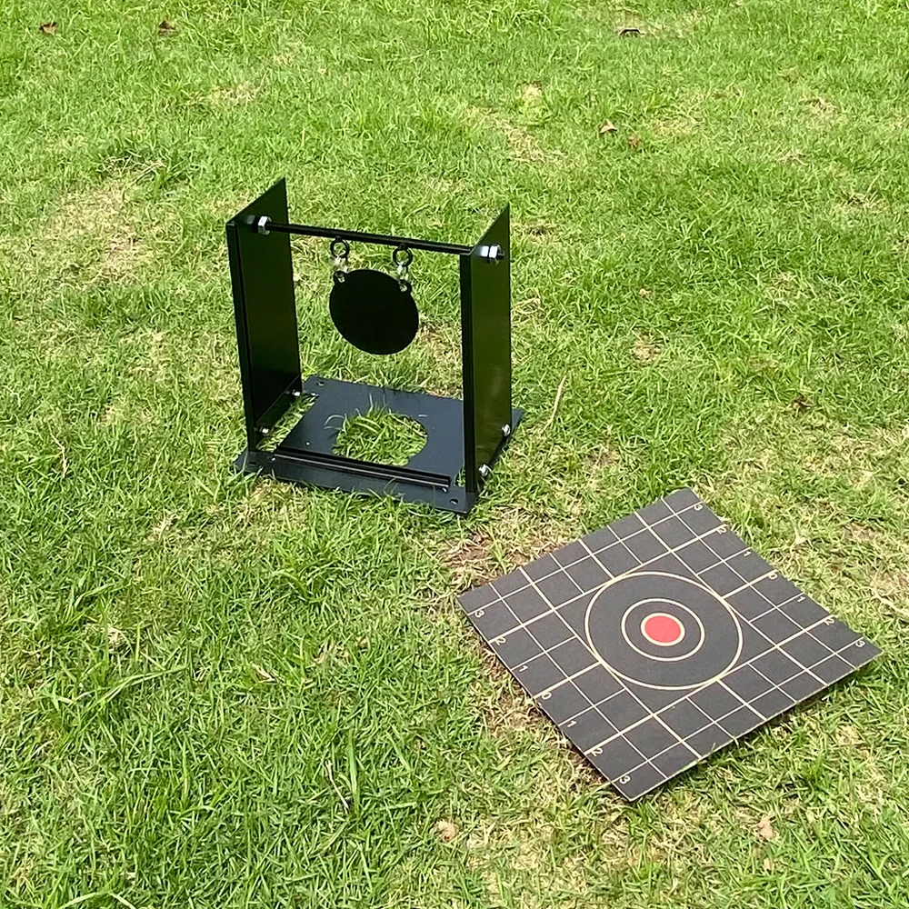 Metal Target Stand with Paper Targets Outdoor and Indoor Sports Shooting Practice Airsoft Airgun