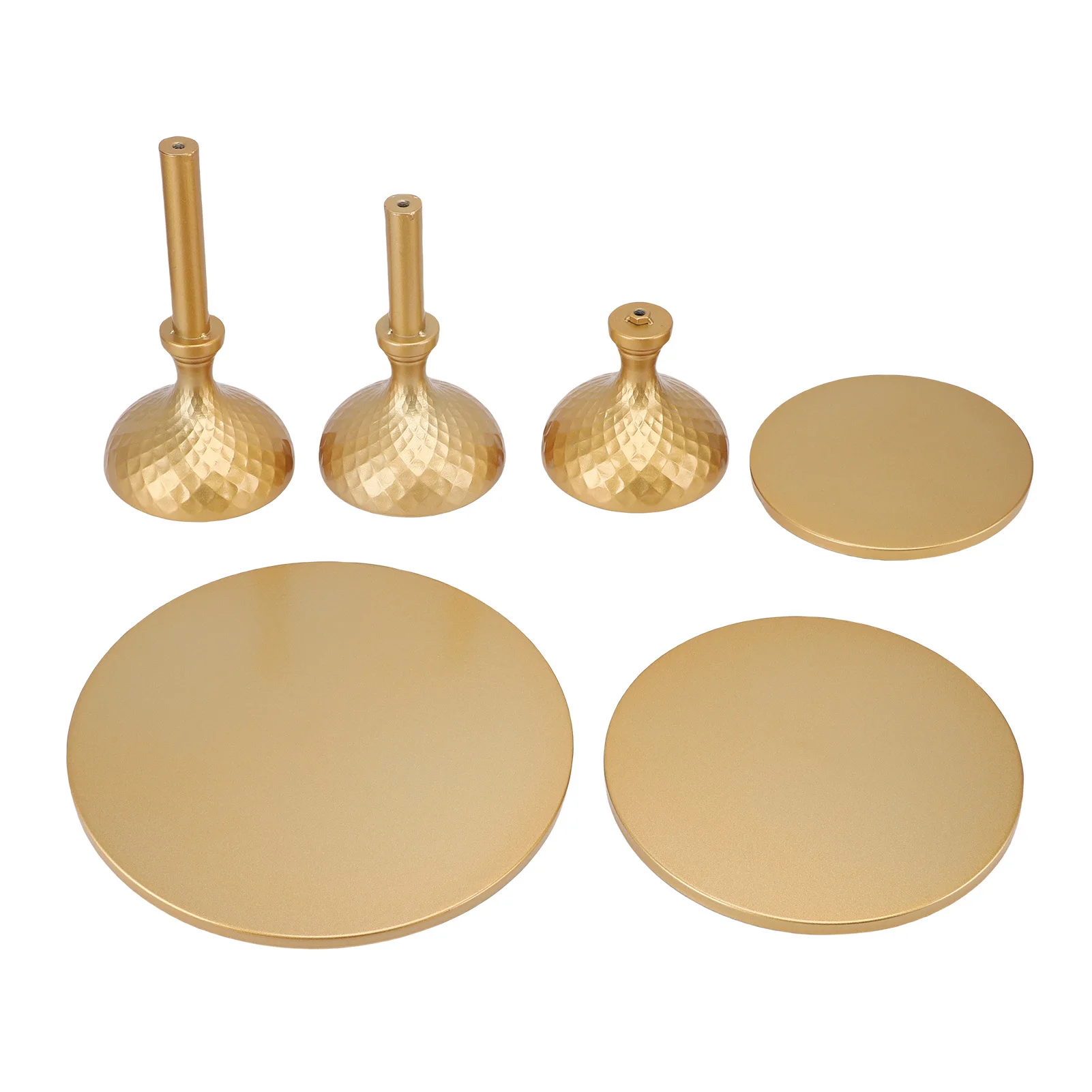 

3Pcs Cake Stand Round Footed Cake Holder Dessert Table Display Set For Baked Delights Parties Weddings Celebrations