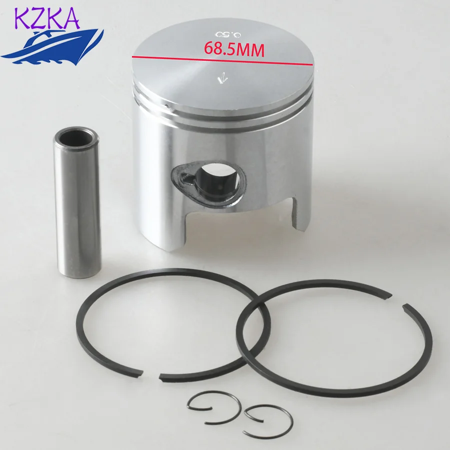 3C8-00004-3 Piston Kit 68.5mm for Tohatsu Boat Engine 40HP 50HP M40D M50D 3C8000043 for Mercury Mariner 3Cyl Engine Accessories