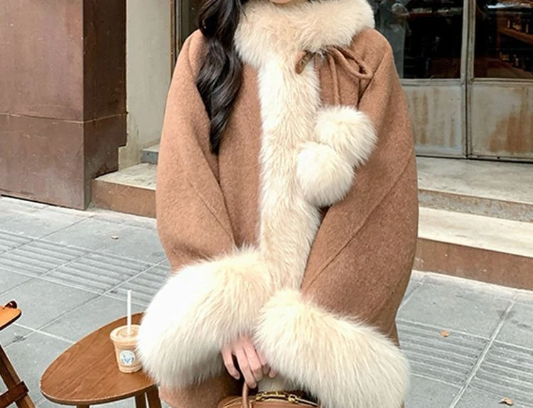 

2025 Winter Loose New Style Medium To Long Coat Button Coat for Women