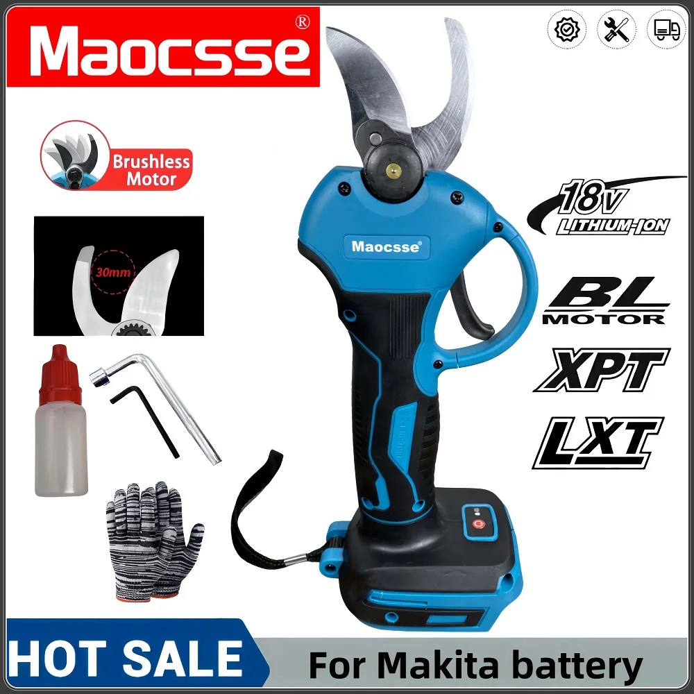 

for Makita 18v Battery Professional Cordless Electrician Scissors Pruning Shears Cutter Wireless Drills Tools Garden Pruner